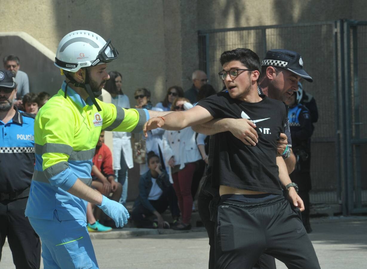 Fotos: Simulacro en Cristo Rey