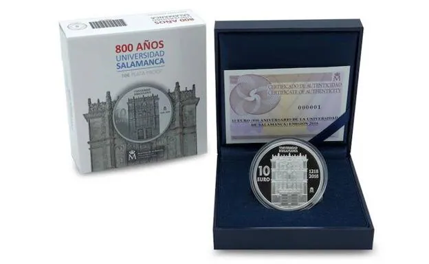 Moneda conmemorativa del VIII Centenario.