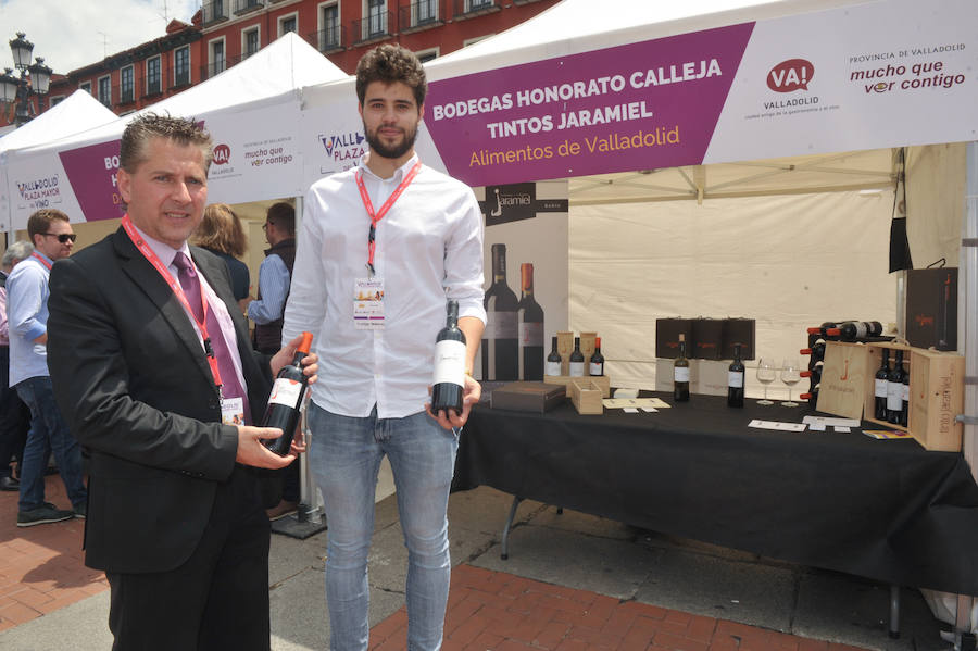 `Valladolid, Plaza Mayor del Vino´ ya ha echado a andar en la Plaza Mayor de la ciudad. Se han inaugurado las 50 carpas en las que las cinco Denominaciones de Origen y la marca Alimentos de Valladolid ofrecerán degustaciones y catas de sus productos.