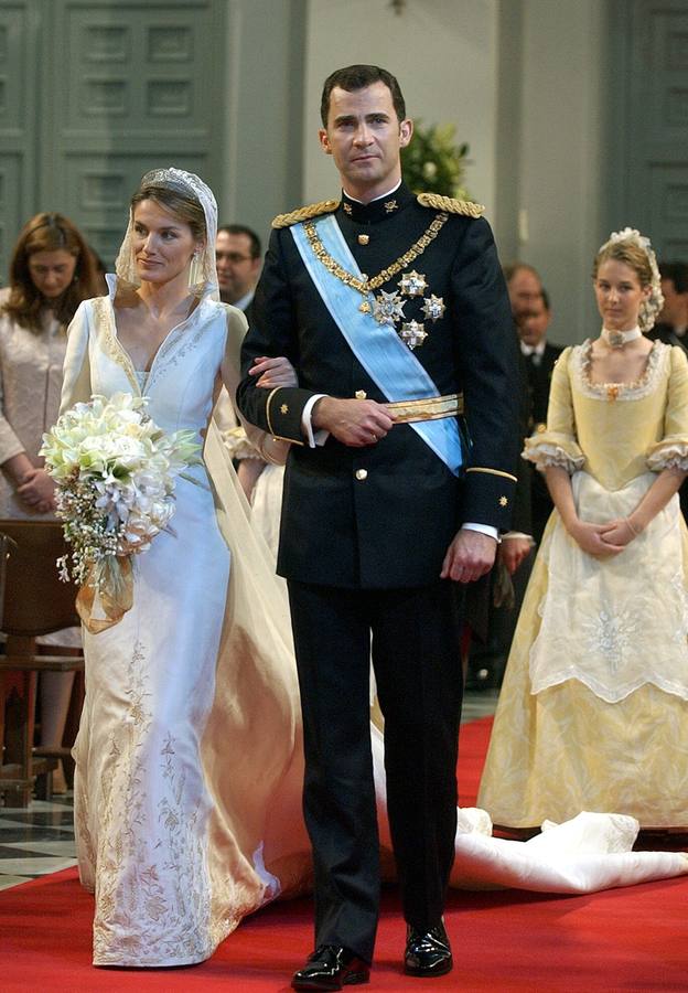 22.05.04 Boda del príncipe Felipe y Letizia Ortiz en la Catedral de la Almudena en Madrid.