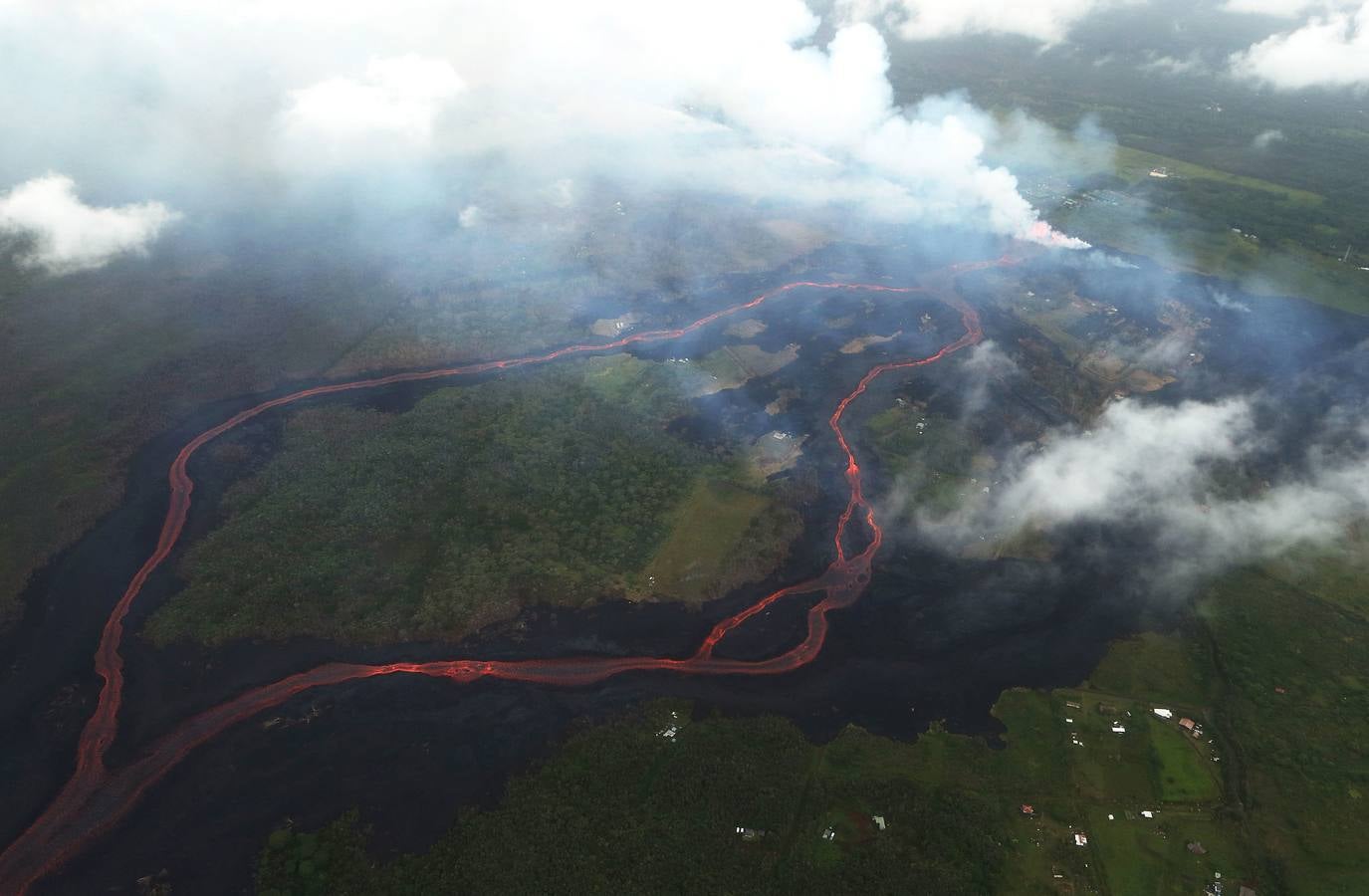 Fotos: Las impresionantes imágenes de la erupción del volcán Kilauea de Hawái