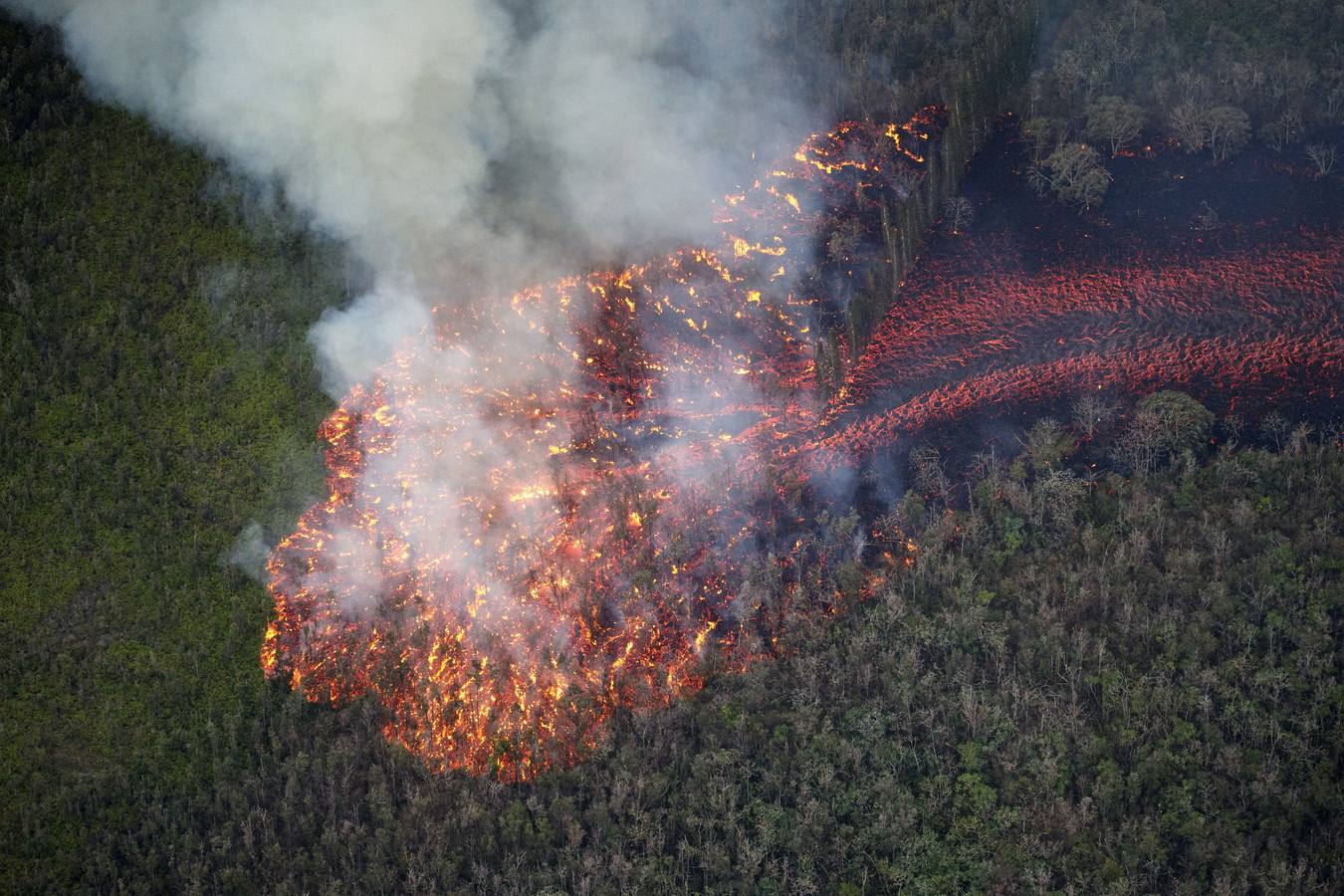 Fotos: Las impresionantes imágenes de la erupción del volcán Kilauea de Hawái