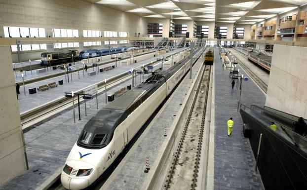 Estación de Delicias en Zaragoza. 