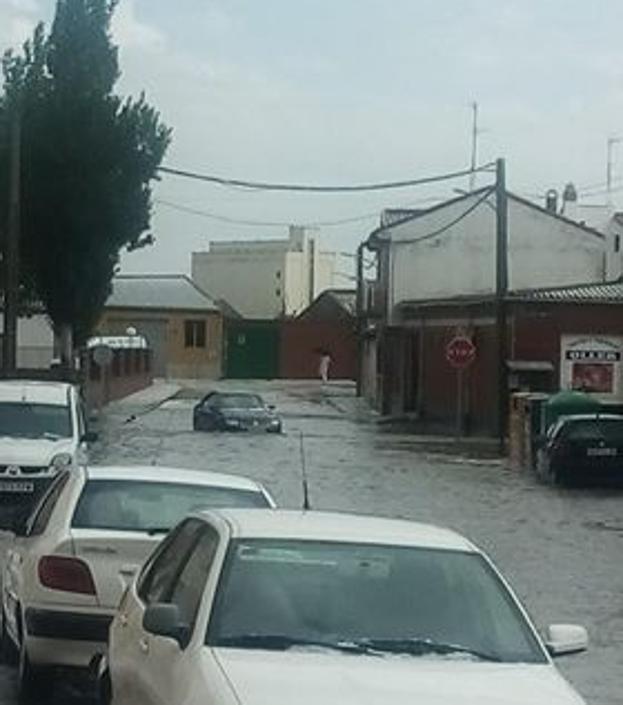 Inundaciones en Nava del Rey.