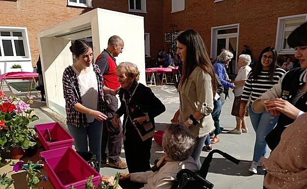 Actividad de jardinería.