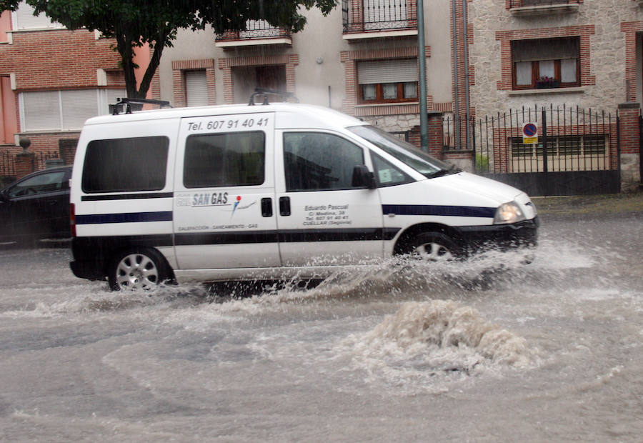 Fotos: Tromba de agua en Cuéllar