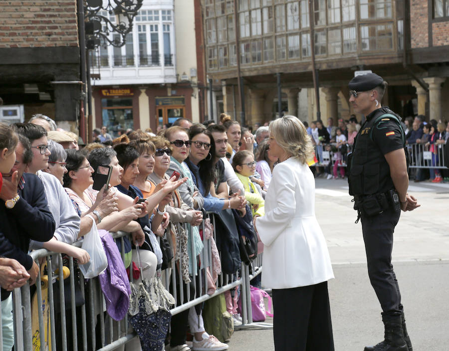 Fotos: El Rey, recibido en Aguilar (2/2)