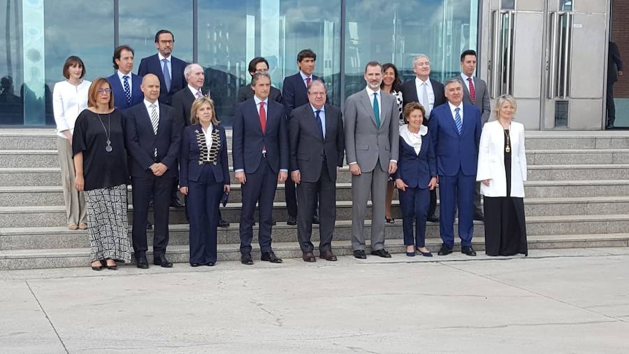 Fotos: El Rey, recibido en Aguilar de Campoo (1/2)