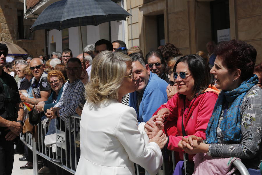 Fotos: El Rey, recibido en Aguilar de Campoo (1/2)