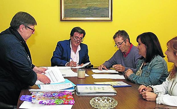 Un momento de la reunión del patronato celebrada ayer. 