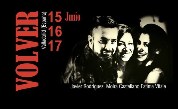 Cartel anunciador del certamen, en el que impartirán clases Javier Rodríguez, Moira Castellano y Fátima Vitale. 