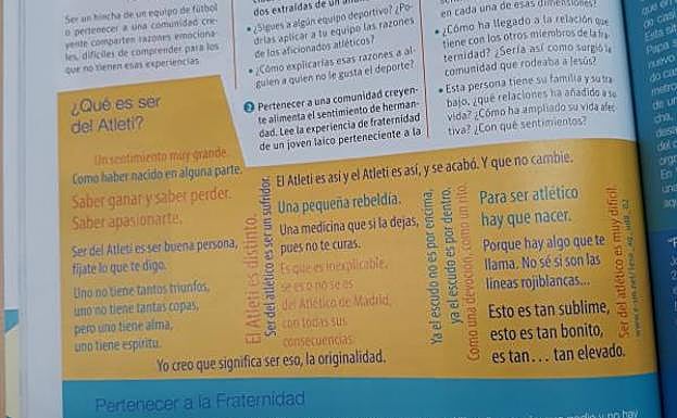 Este es el fragmento en el que se recoge la actividad. 