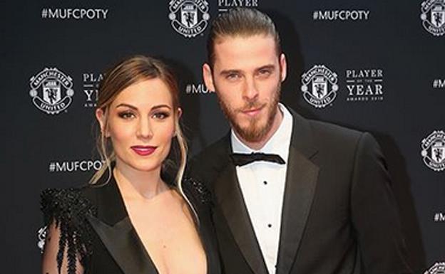 Edurne y David De Gea. 