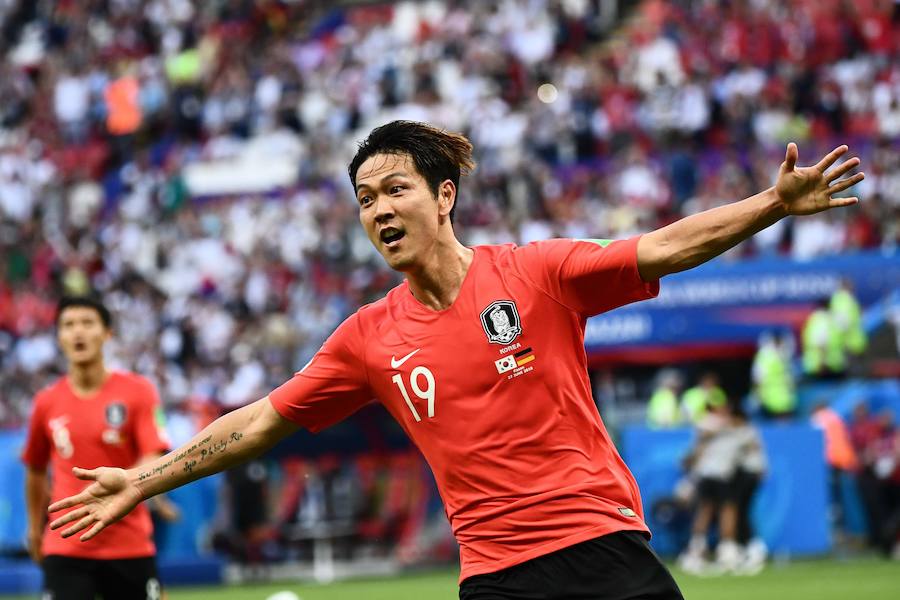 Corea del Sur venció a Alemania por 2-0 y selló el adiós de la campeona en Brasil al Mundial de Rusia.