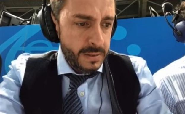 Pablo Giralt, emocionado durante la narración.