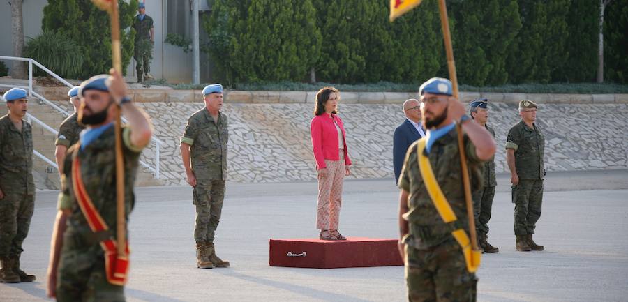 Se trata del primer viaje oficial que realiza la ministra a un contingente español en misión internacional