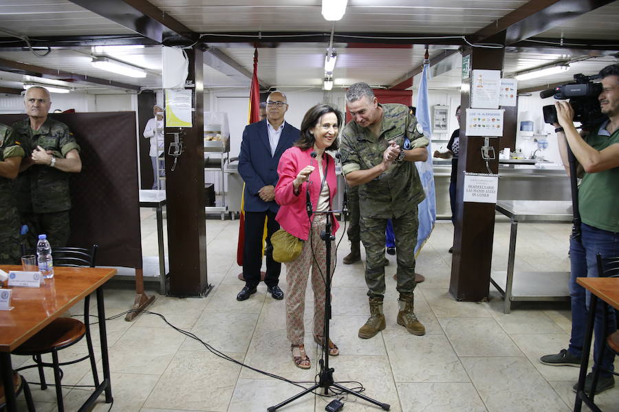 Se trata del primer viaje oficial que realiza la ministra a un contingente español en misión internacional