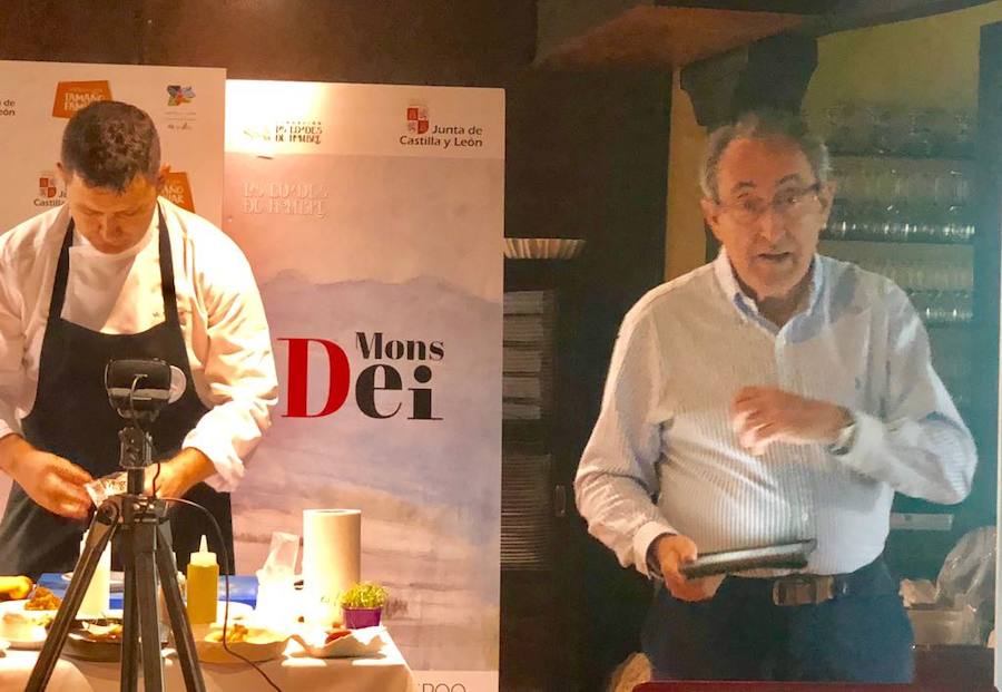 Menú realizado por el chef Víctor Martín, del Restaurante Trigo con estrella Michelin, a propósito de Las Edades del Hombre en Aguilar de Campoo.