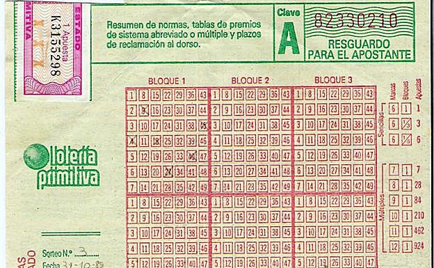 El sorteo de la Primitiva de este sábado deja en Valladolid un premio de casi 45.000 euros