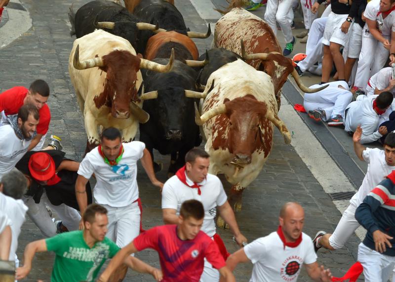 Los astados de la ganadería gaditana protagonizan un encierro veloz y limpio