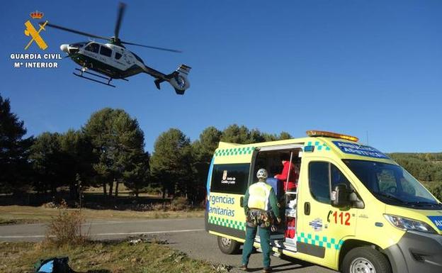 Rescatada una senderista tras un accidente en Navalperal de Tormes (Ávila)