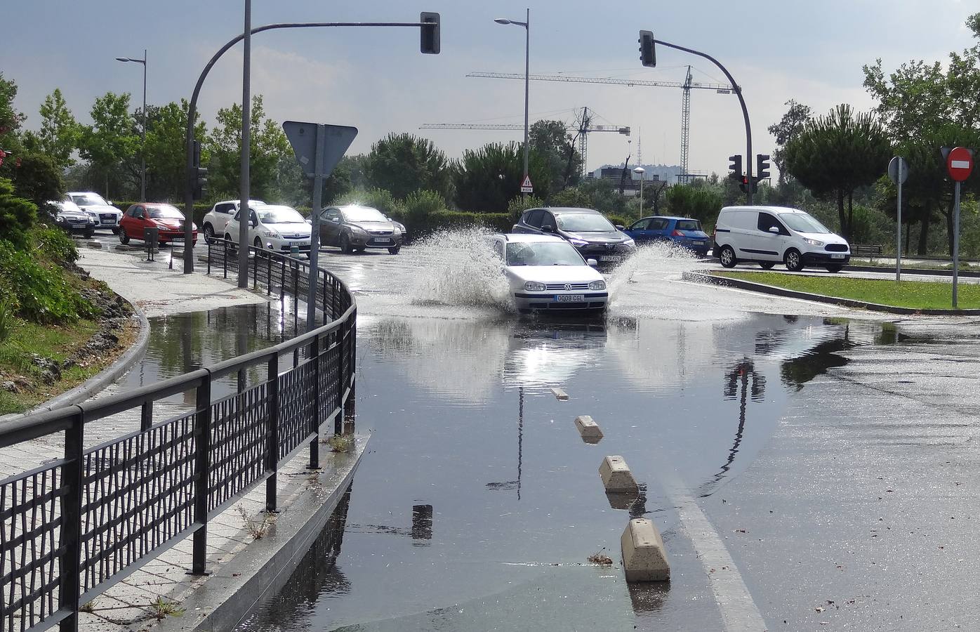10,2 litros por metro cuadrado cayeron en la ciudad de Valladolid en unos 40 minutos 