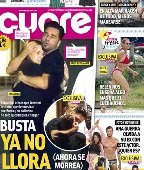 Portada en la que aparece David y Yana muy cariñosos. 