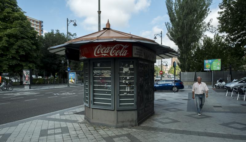 Fotos: Quioscos cerrados en el centro de Valladolid