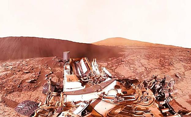 Paisaje de Marte recreado durante la experiencia 'Tapas en...'