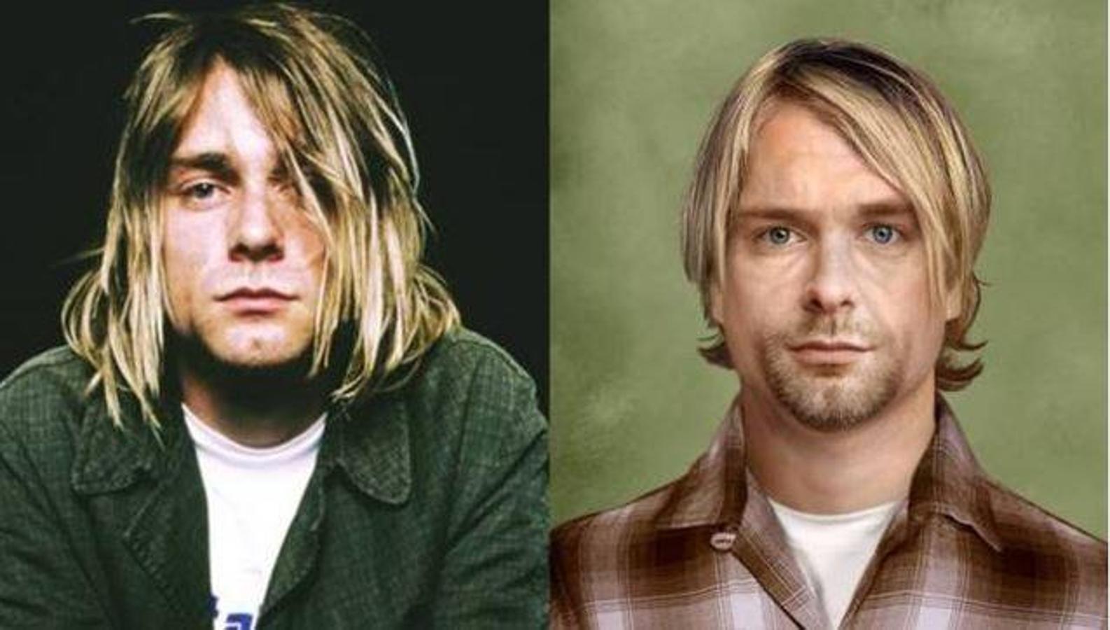 Kurt Cobain. Compositor y cantante de rock estadounidense, fundador y principal miembro de la banda Nirvana. El 8 de abril de 1994, Cobain fue encontrado muerto en su casa en Seattle, víctima de lo que oficialmente fue afirmado un suicidio por una herida autoinfligida en la cabeza, el 5 de abril. Tenía 27 años.