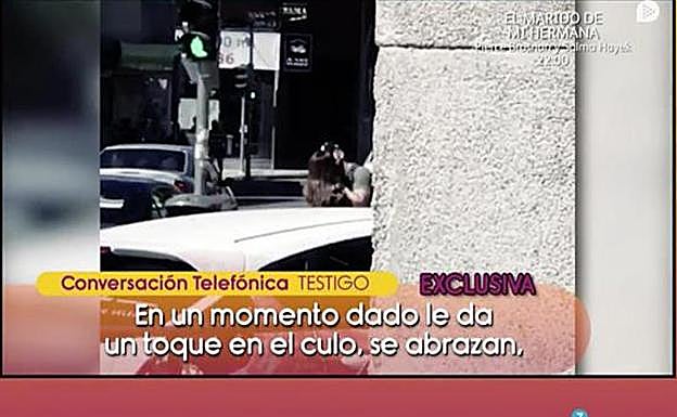 La imagen que muestra a Isa Pantoja y a Omar Montes besándose. 