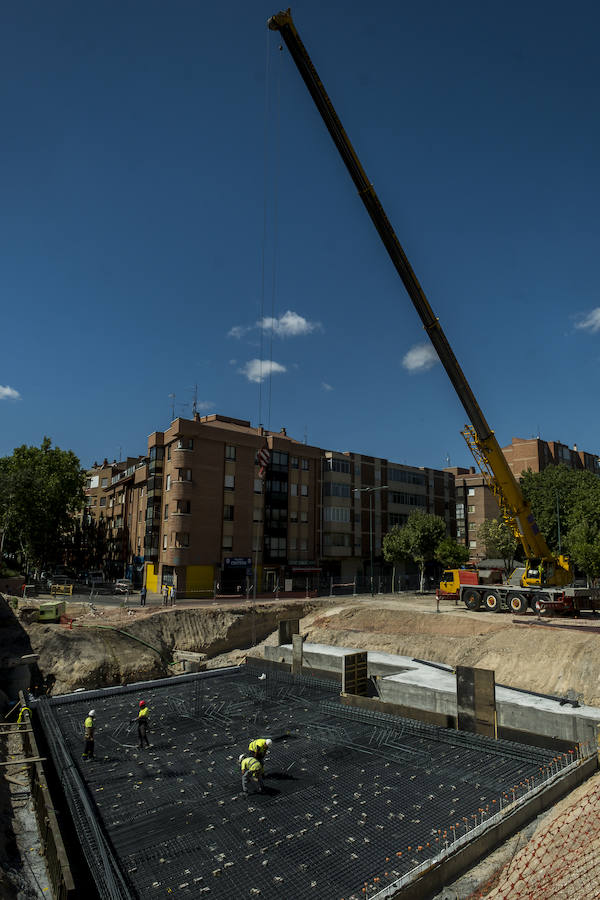 Fotos: Obras en la Plaza Rafael Cano de Valladolid