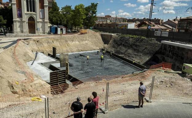 Galería. Obras en la Plaza Rafael Cano de Valladolid. 