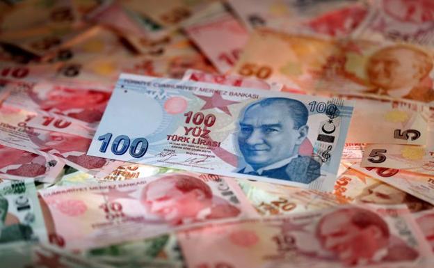 Billetes de lira turca.
