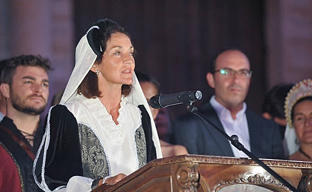 La ministra de Industria, Reyes Maroto, inaugura la Semana Renacentista. 