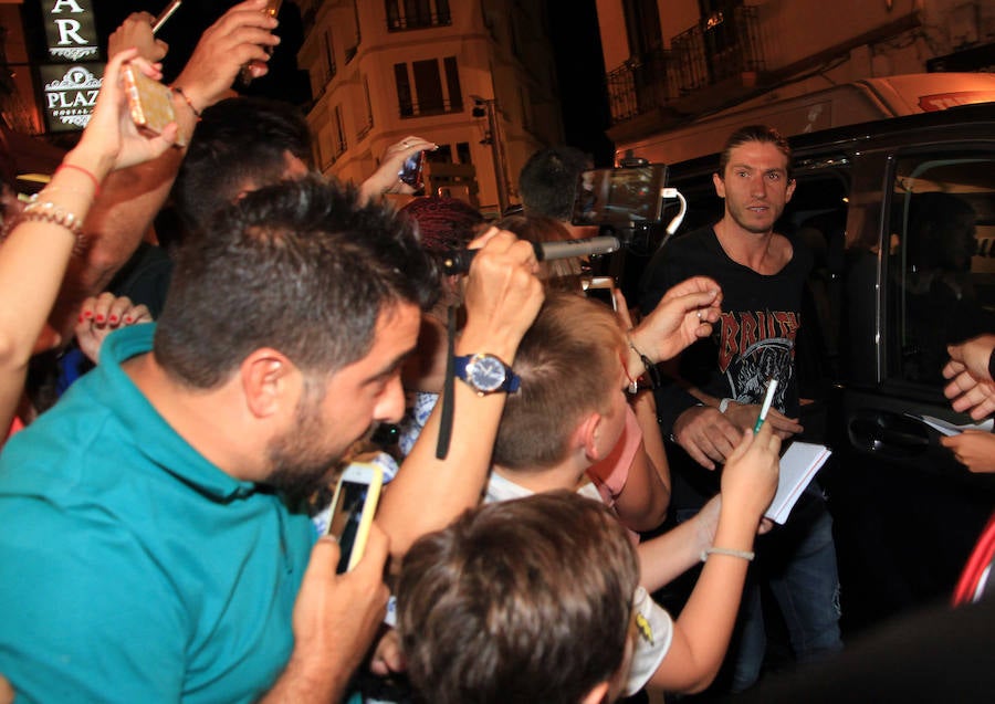 Fotos: El Atlético de Madrid en Segovia