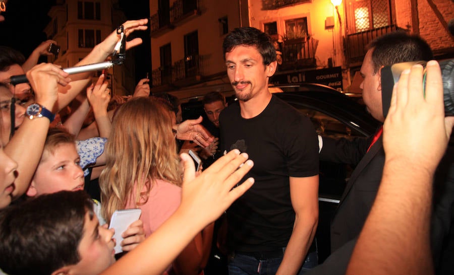 Fotos: El Atlético de Madrid en Segovia