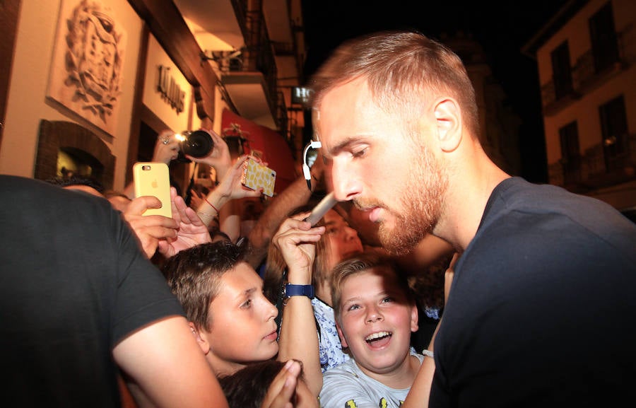 Fotos: El Atlético de Madrid en Segovia