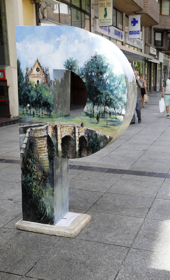 La obra dedicada al Puentecillas realizada por Antón Urreisti se ha llevado el primer premio del concurso 'Palencia con P', valorado con 2.000 euros