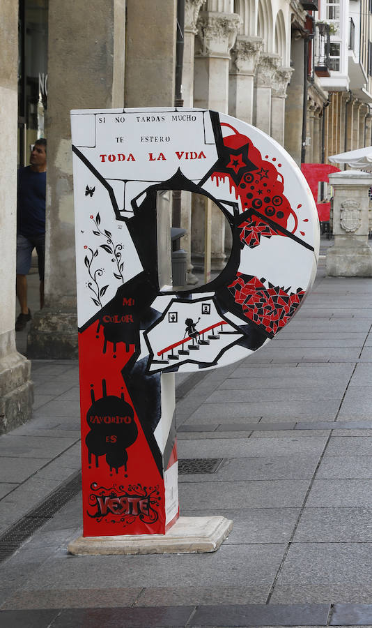 La obra dedicada al Puentecillas realizada por Antón Urreisti se ha llevado el primer premio del concurso 'Palencia con P', valorado con 2.000 euros