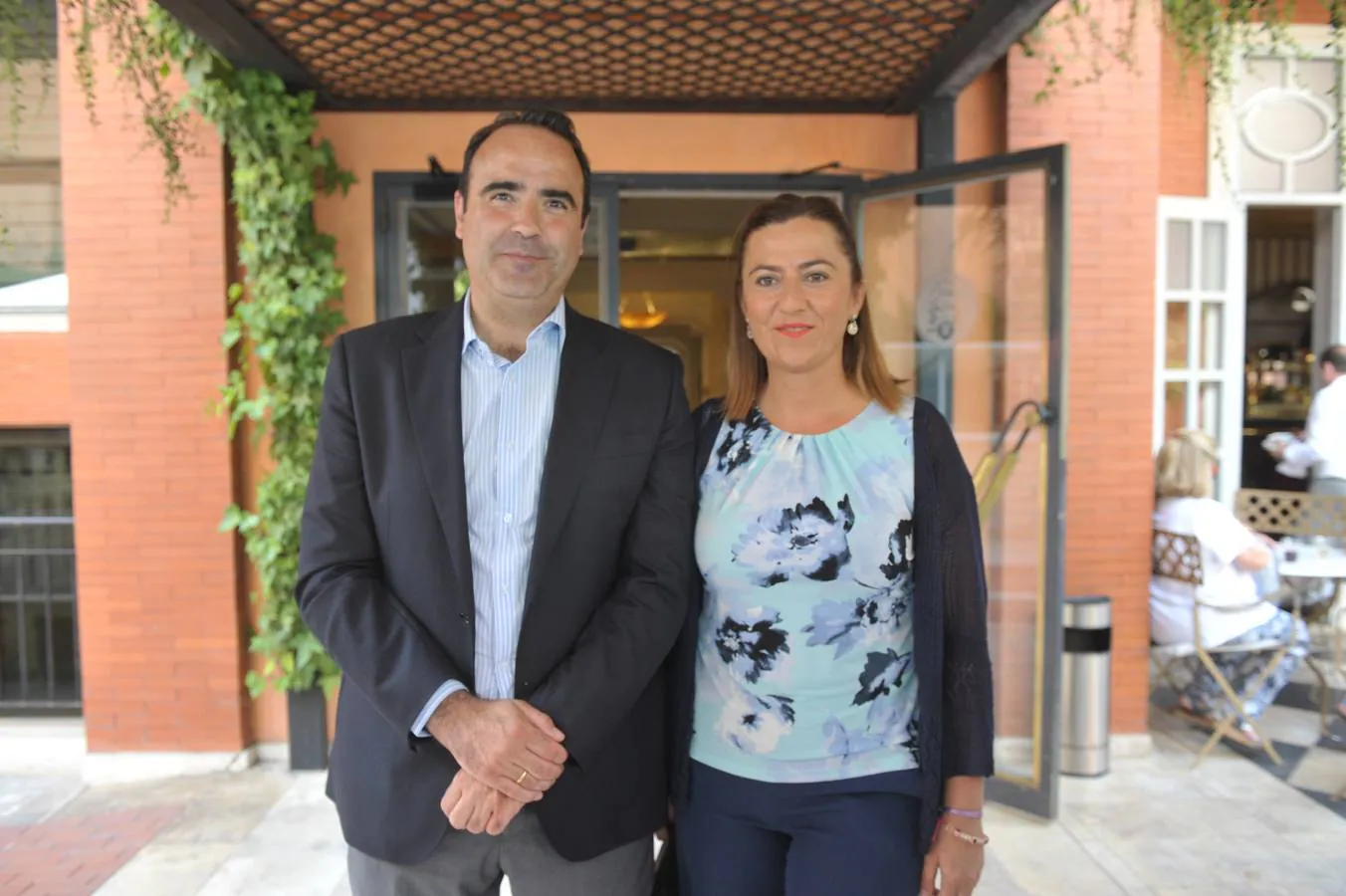 José Antonio Celorrio y Virginia Barcones, delegada del Gobierno en Castilla y León.