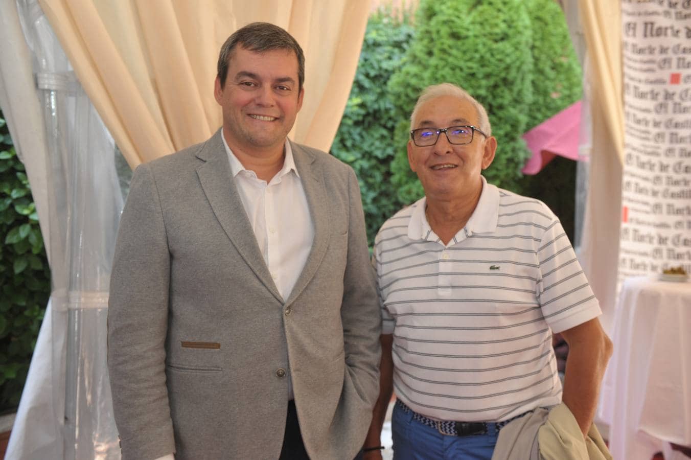 Lorenzo Alonso (Ibecon) y Antonio Rodríguez, presidente de la Asociación de Empresarios del Polígono de San Cristóbal.