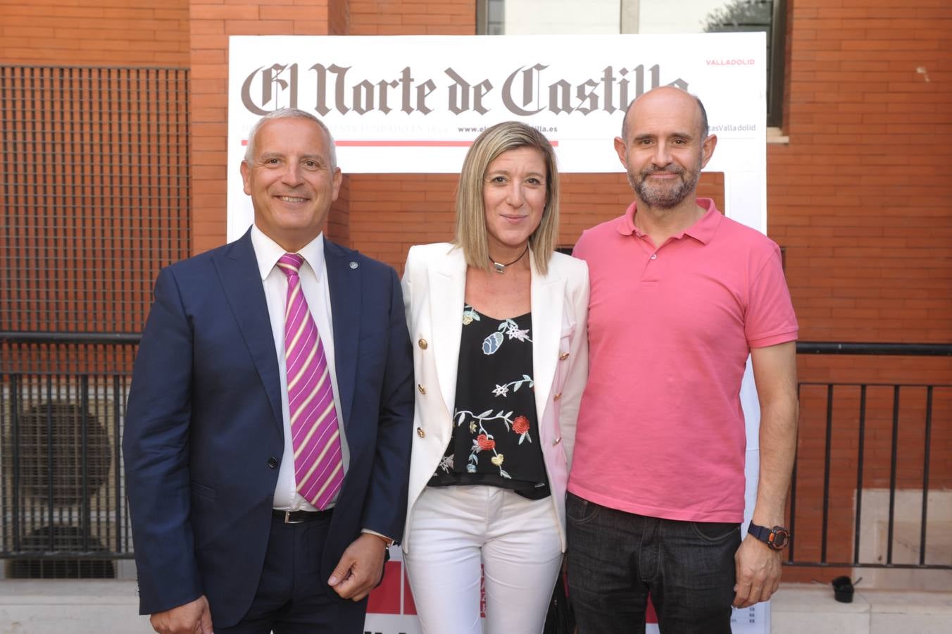 José Modesto Pérez (Renfe), Vicenta Montes (Cisga) y Julián Arroyo, del Colegio de Ingenieros Informáticos. 