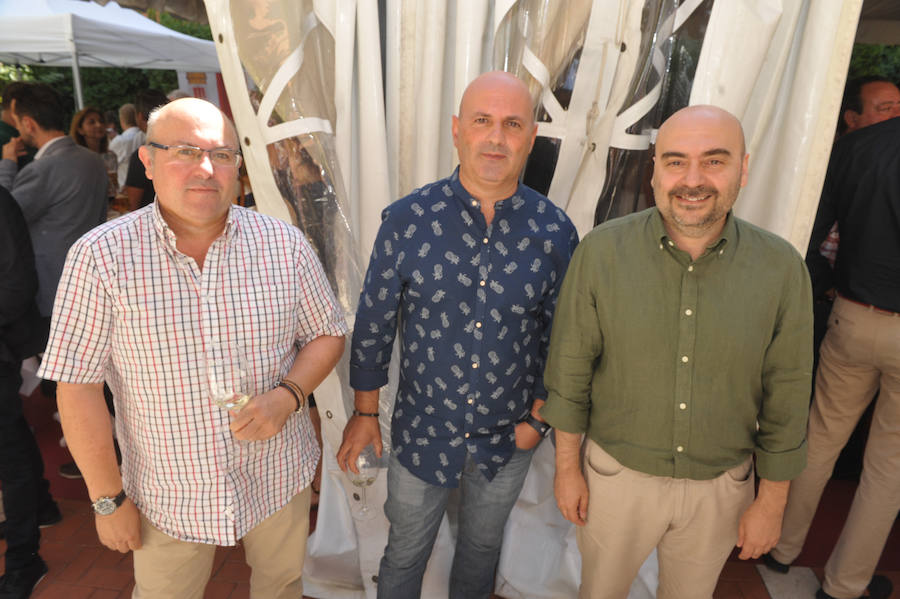 Ángel Manso, Gerardo Liendo y Rafael Vega ‘Sansón’, de la empresa Nuevo Cuño.