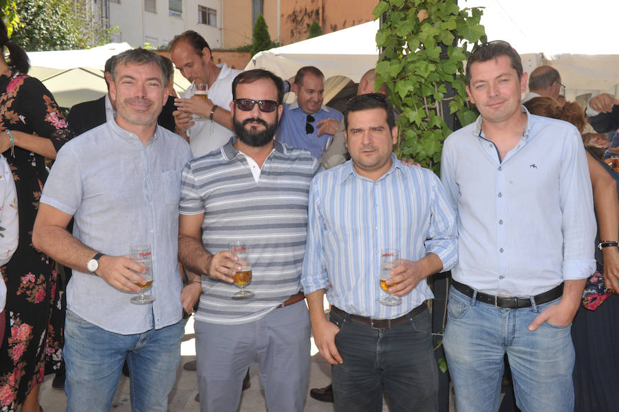 César Arranz (enólogo Bodegas 3 Ases), Manuel Fernández (Balat) y Eduardo Fernández y Jaime Fernández, de Plumtic.
