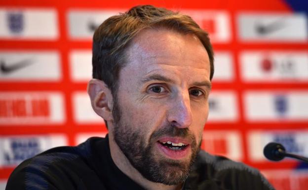 Southgate, en rueda de prensa.