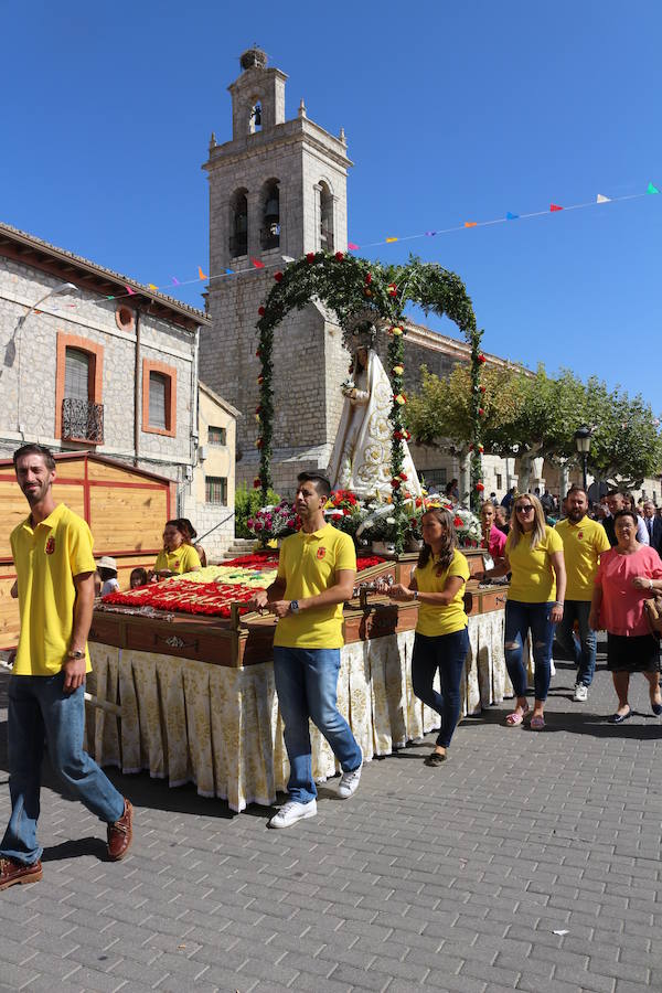 Procesión Virgen de Gracia, en Villanubla.