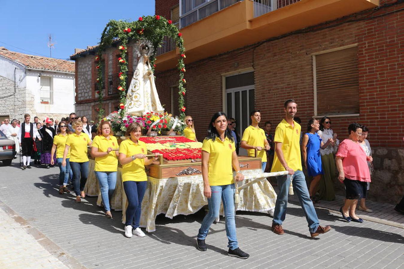Procesión Virgen de Gracia, en Villanubla.