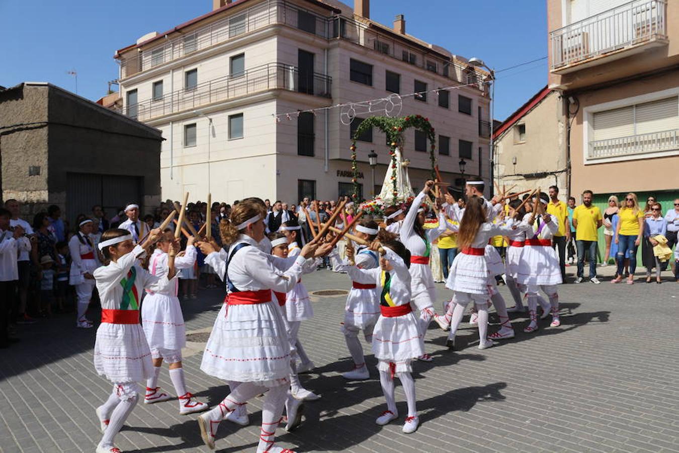 Procesión Virgen de Gracia, en Villanubla.