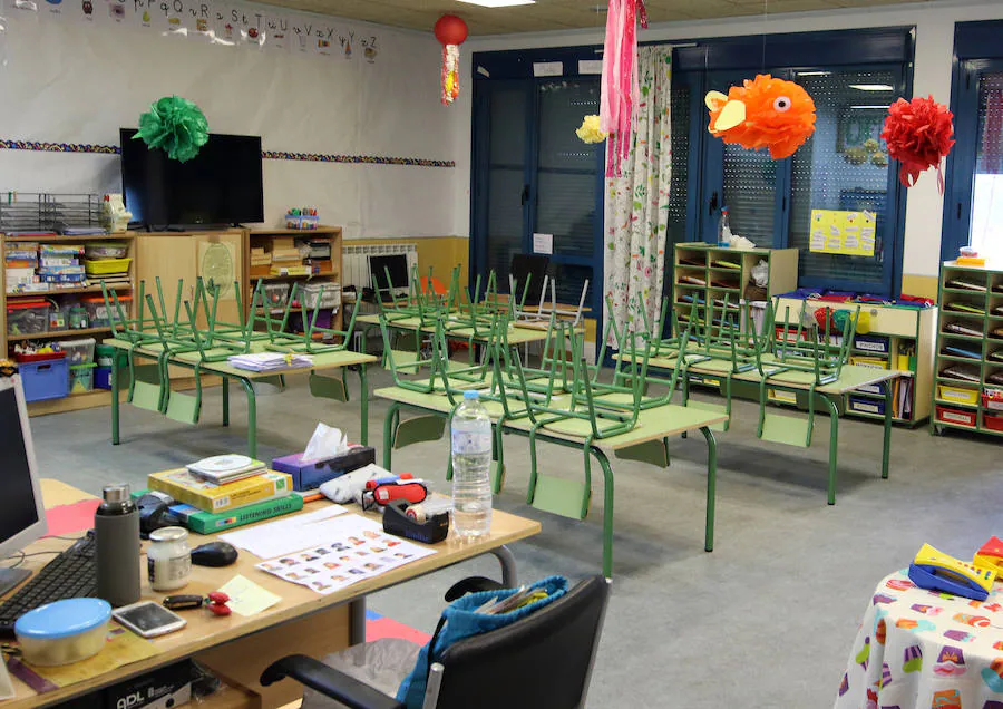 Fotos: Comienzan las clases en el CEIP Atalaya de Palazuelos de Eresma